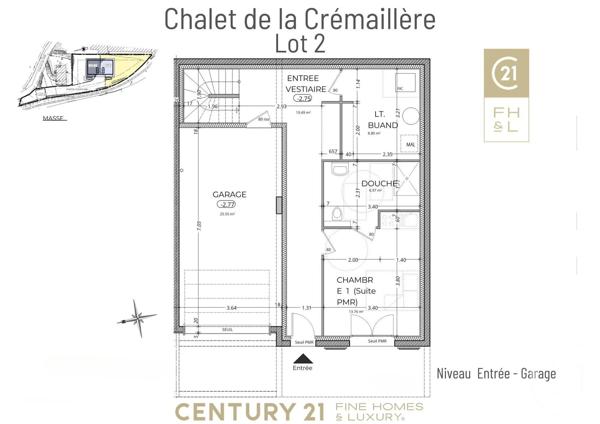 Appartement F6 à vendre  6 pièces - 161,44 m 2   ST GERVAIS LES BAINS  - 74