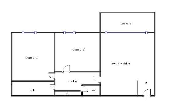 Appartement 3 pièces - 67 m² Exclusivité efficity