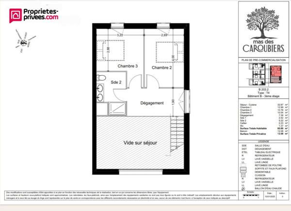 Appartement Perpignan 4 pièces de 79 m2