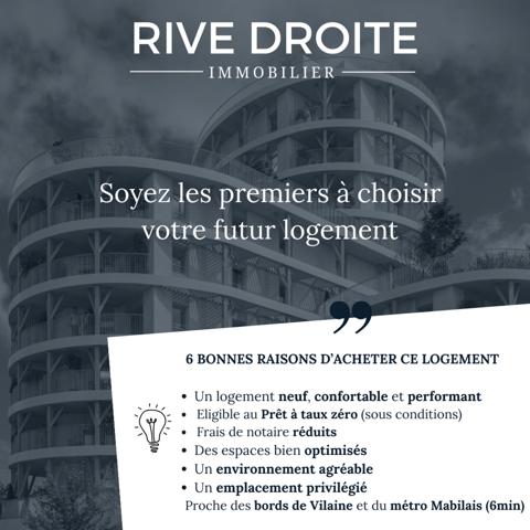 Rennes (35000) RENNES ARSENAL REDON - BD VOLTAIRE - T3 AVEC TERRASSE - STATIONNEMENT