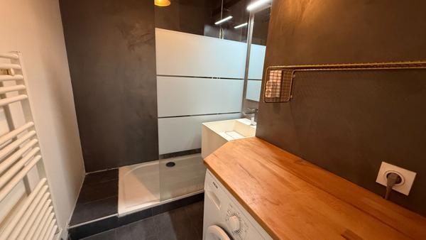 Appartement T2 Villeurbanne proche tête d'or, 40 m2, rénové, coup de coeur, séjour cuisine US équipée, terrasse
