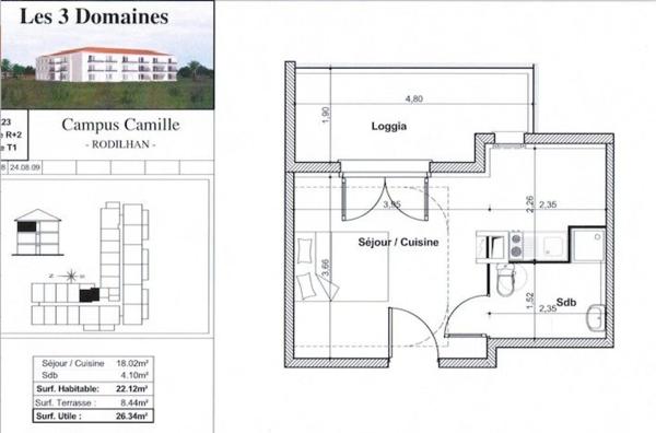 Investissement sécurisé – Studio vendu loué avec parking