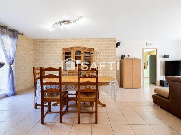 Maison de plain-pied 4 chambres avec garage