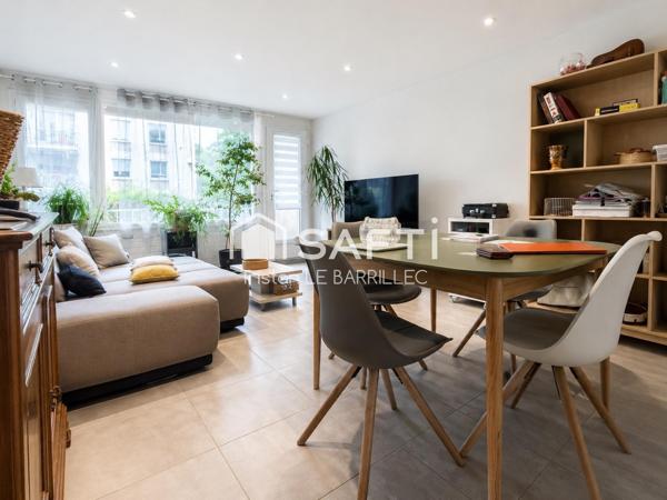 Appartement rénové avec balcon-terrasse