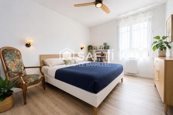 Appartement rénové avec balcon-terrasse
