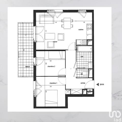 Appartement à vendre 3 pièces 64 m² Romainville