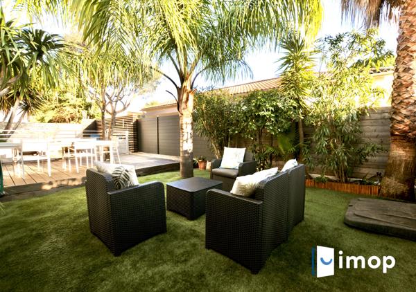Pérols : villa contemporaine 90m² avec piscine, garage et calme absolu à 10 min de la mer