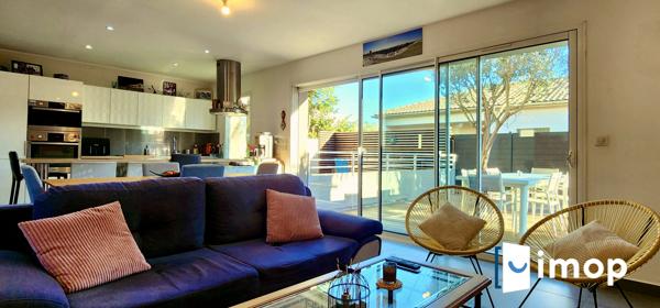 Pérols : villa contemporaine 90m² avec piscine, garage et calme absolu à 10 min de la mer