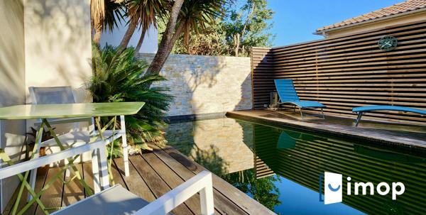 Pérols : villa contemporaine 90m² avec piscine, garage et calme absolu à 10 min de la mer