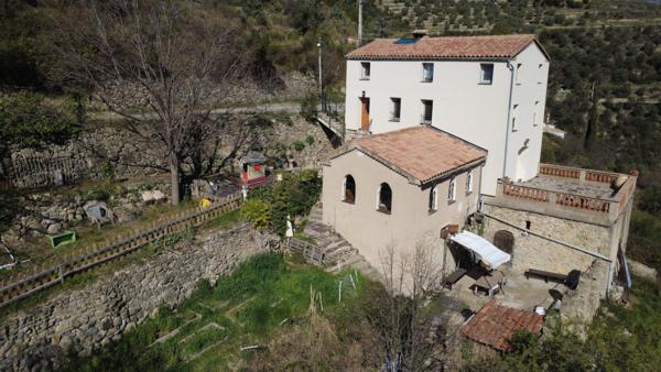 Breil-sur-Roya (06540) Maison vue panoramique