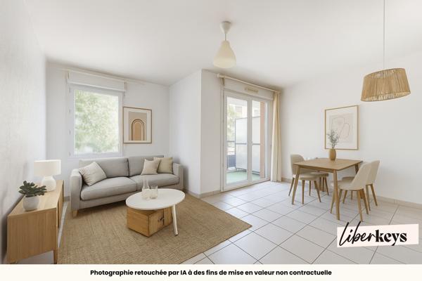 Appartement T2 en parfait état avec balcon – Au cœur de Meyzieu et à proximité du tramway