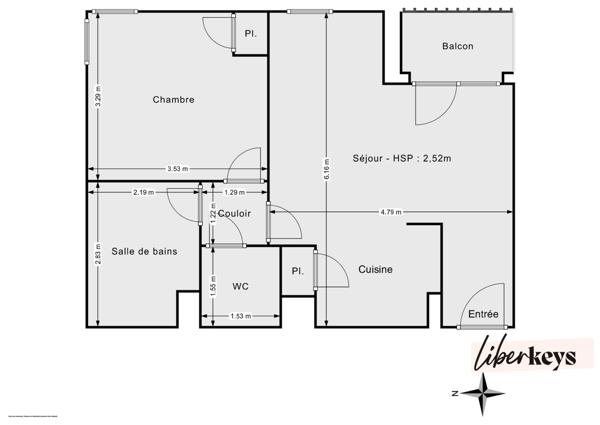Appartement T2 en parfait état avec balcon – Au cœur de Meyzieu et à proximité du tramway