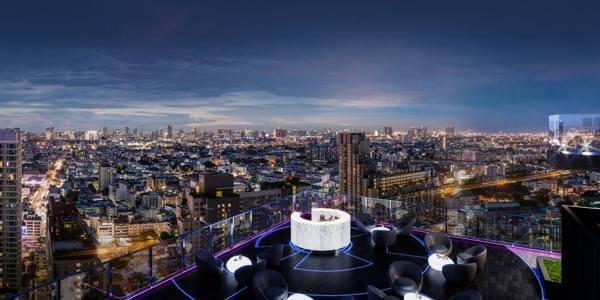 SOHO Bangkok Ratchada Condominiums loft modernes à 250 m du MRT Ratchadaphisek