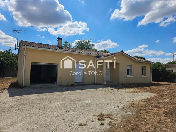 Plain-pied, 3 chambres et 1 195 m² de terrain