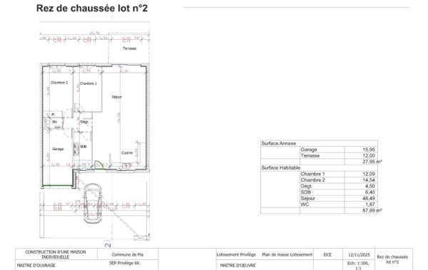 Vente Villa Villa Neuve de Plain-pied de 88 m² neuf Pia