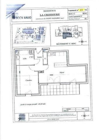 Appartement 2 pièces - 44600 Saint-Nazaire -  Immaculée Campagne