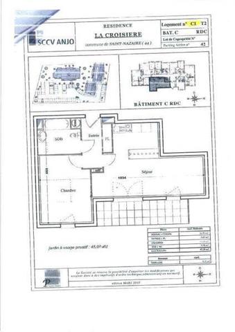Appartement 2 pièces - 44600 Saint-Nazaire -  Immaculée Campagne