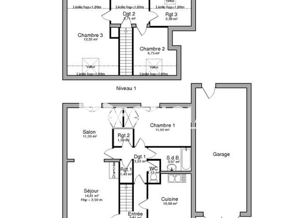 Location Maison 5 pièces 87.66 m² - 19 RUE MILLET Les Mureaux 78130