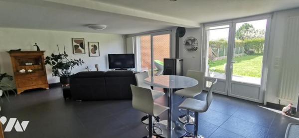 ACHICOURT - Pavillon Individuel avec jardin, vaste garage SH env. 157 m²   