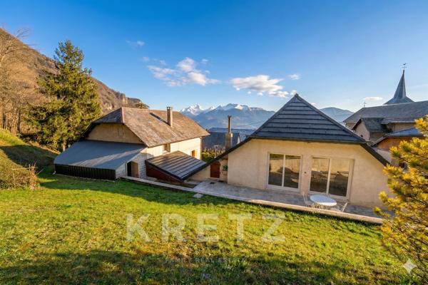 Évasion sur les Hauteurs de Chambéry, 2 maisons, jolie vue dégagée