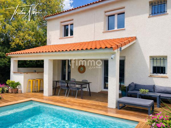 Maison 3 faces de 120 m2 - 4 chambres - Villeneuve de la Raho