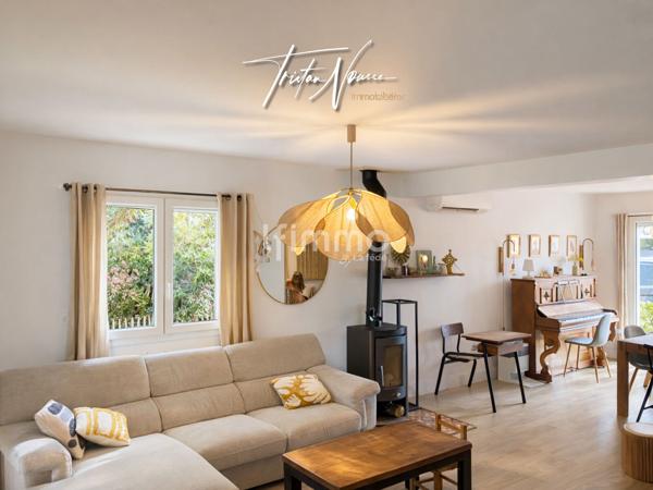 Maison 3 faces de 120 m2 - 4 chambres - Villeneuve de la Raho