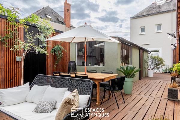 Ensemble immobilier avec loft piscine et maison locative