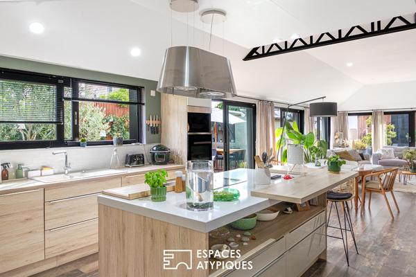 Ensemble immobilier avec loft piscine et maison locative