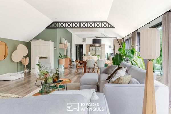 Ensemble immobilier avec loft piscine et maison locative