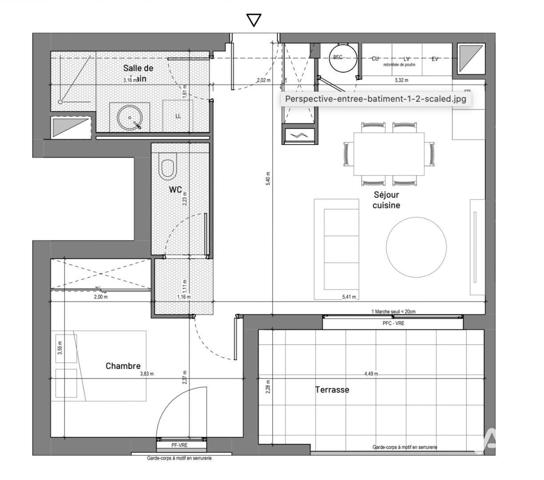 Appartement à vendre 2 pièces 48 m² Uzès