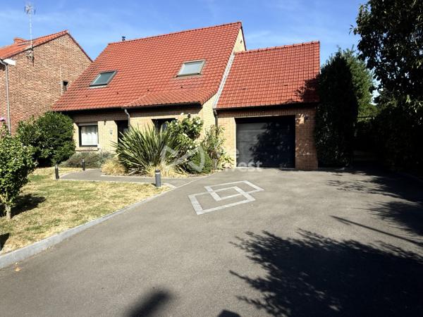 Libercourt – Maison brique 107 m² – 4 chambres – Garage – Terrain 800 m²