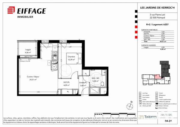 Appartement à vendre 2 pièces 50 m² Paimpol