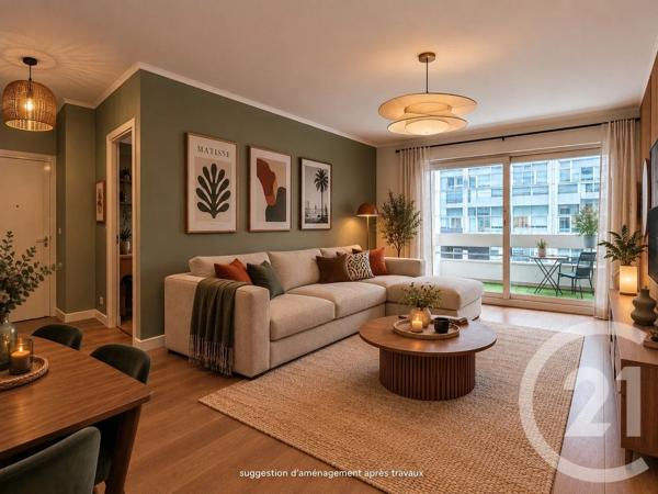 Appartement F3 à vendre  3 pièces - 67,59 m 2   PARIS  - 75013