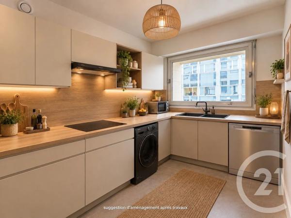 Appartement F3 à vendre  3 pièces - 67,59 m 2   PARIS  - 75013