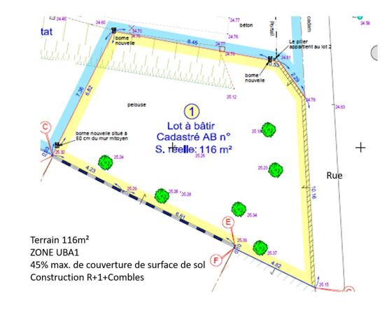 Terrain constructible proche jardin des plantes