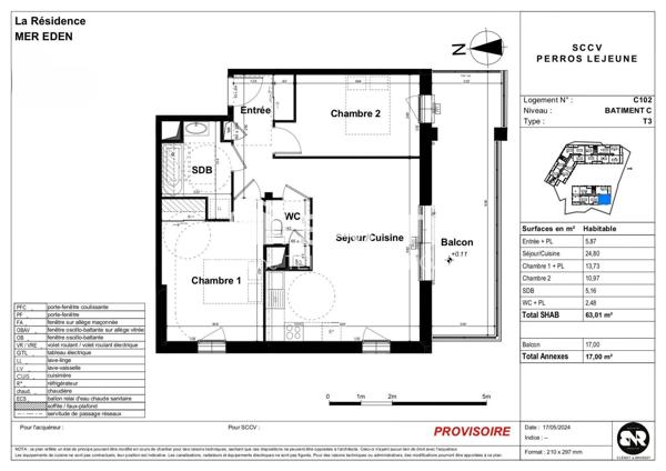 Appartement T3 en VEFA ( Vente en l'Etat Futur d'Achèvement)