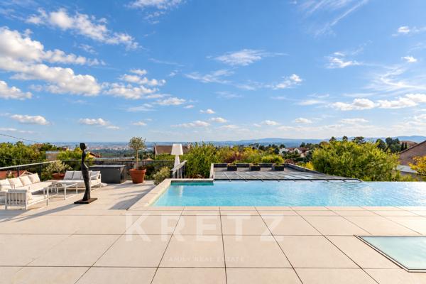 Superbe Villa contemporaine avec vue sur Lyon