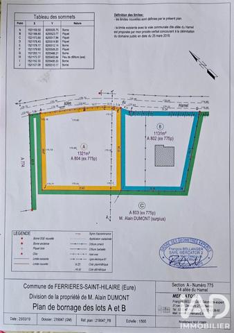 Terrain à vendre 1 321 m² Ferrières-Saint-Hilaire