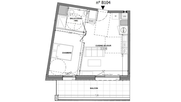 Appartement à vendre 2 pièces 40 m² Saint-Malo