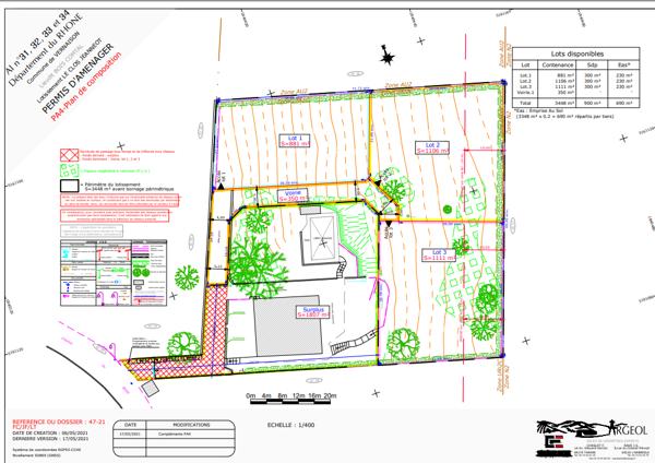 Terrain 1111 m² - Vernaison 385 000 € Description de l'offre Ref VER2022 Descriptif du bien Cette annonce vous intéresse ?