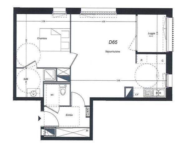 Appartement 2 pièces - 44800 Saint-Herblain -  Saint-Herblain Nord-Sillon-Thébaudières