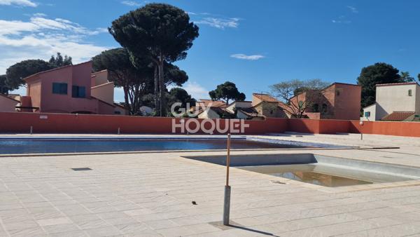 ARGELES SUR MER Dans résidence de vacances, maison de plain pied meublée, 3 pièces.