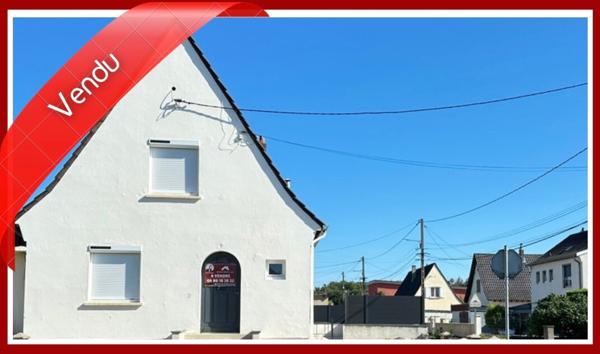 Maison 70 m2, 2 chambres, terrasse, jardin, véranda, garage, sous-sol