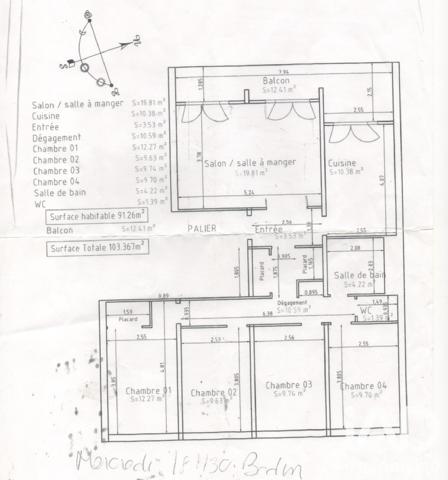 Appartement à vendre 5 pièces 90 m² Lormont