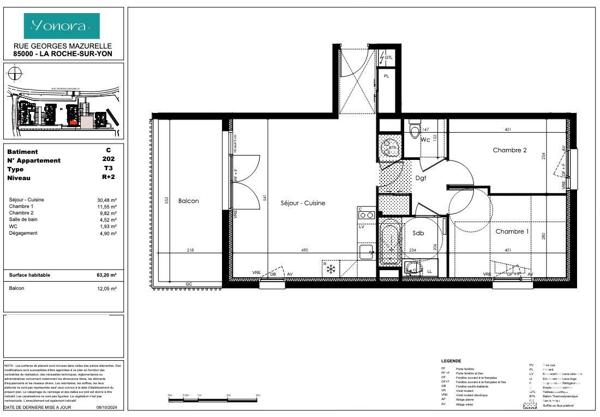 Appartement à vendre 3 pièces 63 m² La Roche-sur-Yon