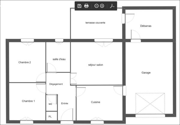 MIELAN (32) En quartier résidentiel, pavillon plain-pied actuellement loué (bail 3/6/9) sur 938m².