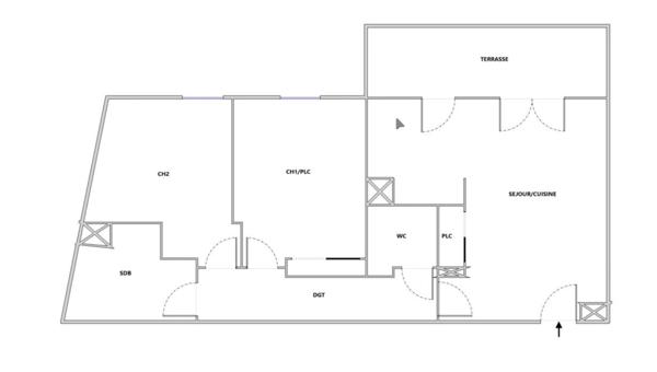 Appartement 3 pièces - 63 m²