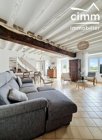 LONGÈRE RENOVÉE – 4 CHAMBRES – 6 PIÈCES – PARC ARBORÉ DE 4 300 m² – FORT POTENTIEL
