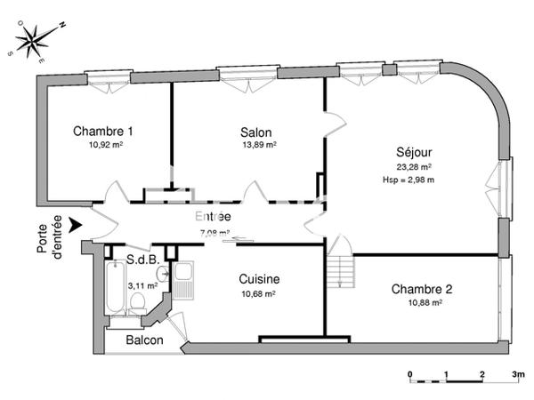 Location Appartement 4 pièces 79.84 m² - 4 RUE VERLAINE Metz 57000