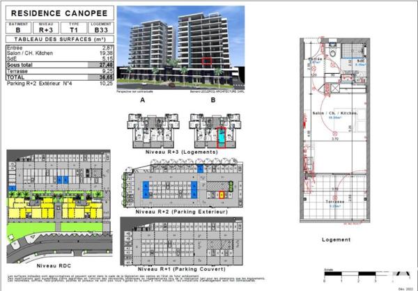Studio Etang Z'Abricot résidence Canopée
